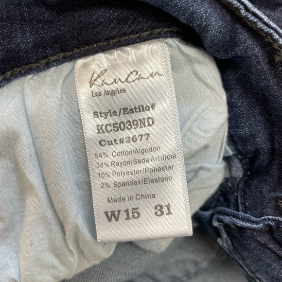 Kancan Jeans Size 31 12 High Rise Dark Wash Stretchy Ankle Skinny Non-Distressed - Picture 6 of 8